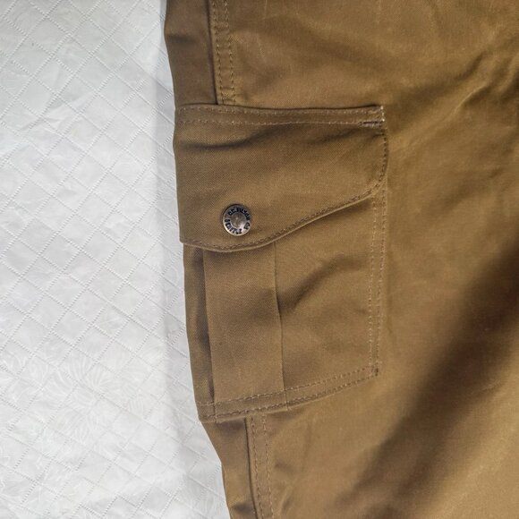 Filson Oil Finished Double Tin Cloth Overalls Bib Men’s 42x 35 Unhemmed USA Tan - Picture 9 of 14